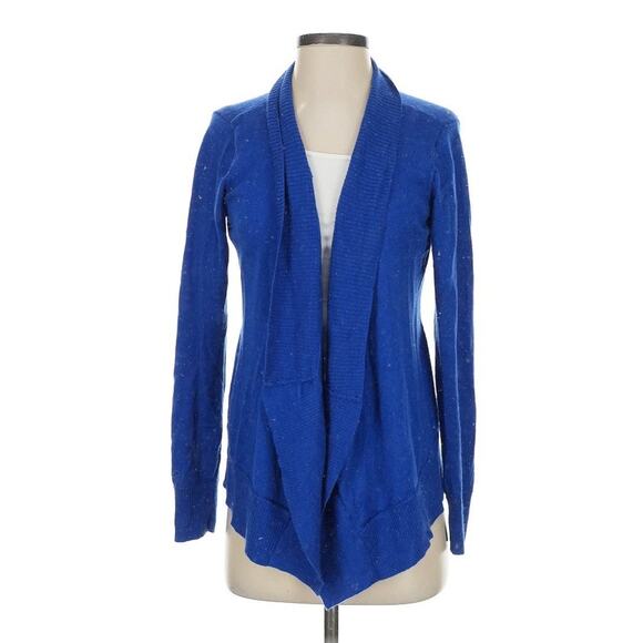 Eileen Fisher 100% Merino Wool Cardigan Open Front Blue Size Small Blue - Picture 1 of 5